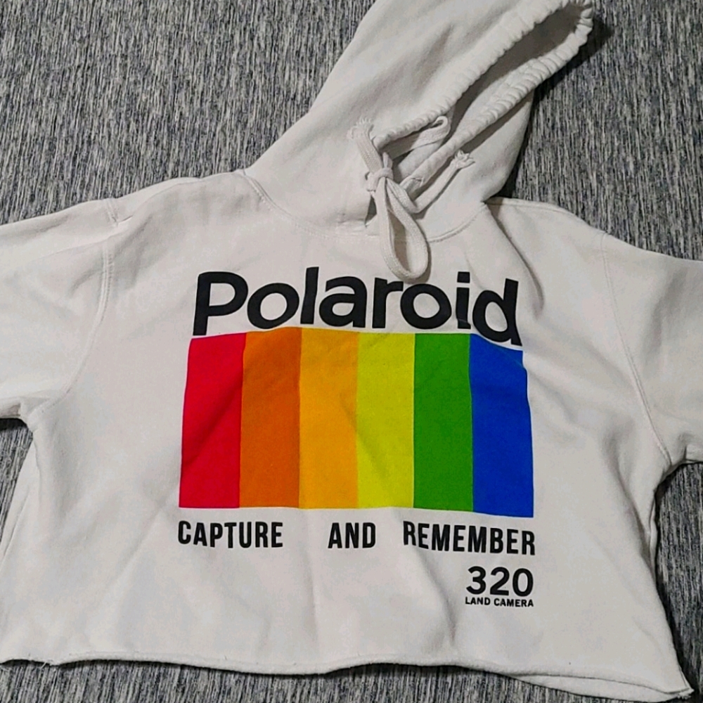 Polariod Cropped Hoodie